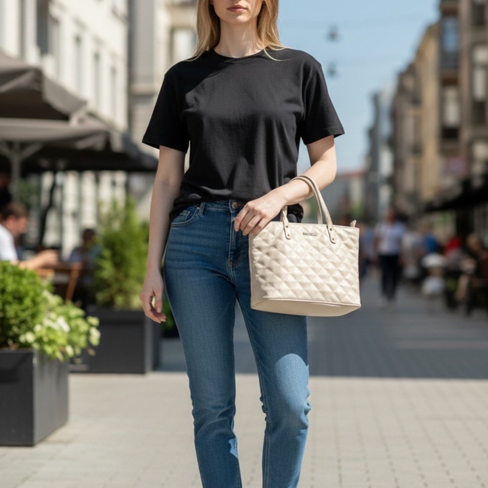 Montana West quilted tote bag